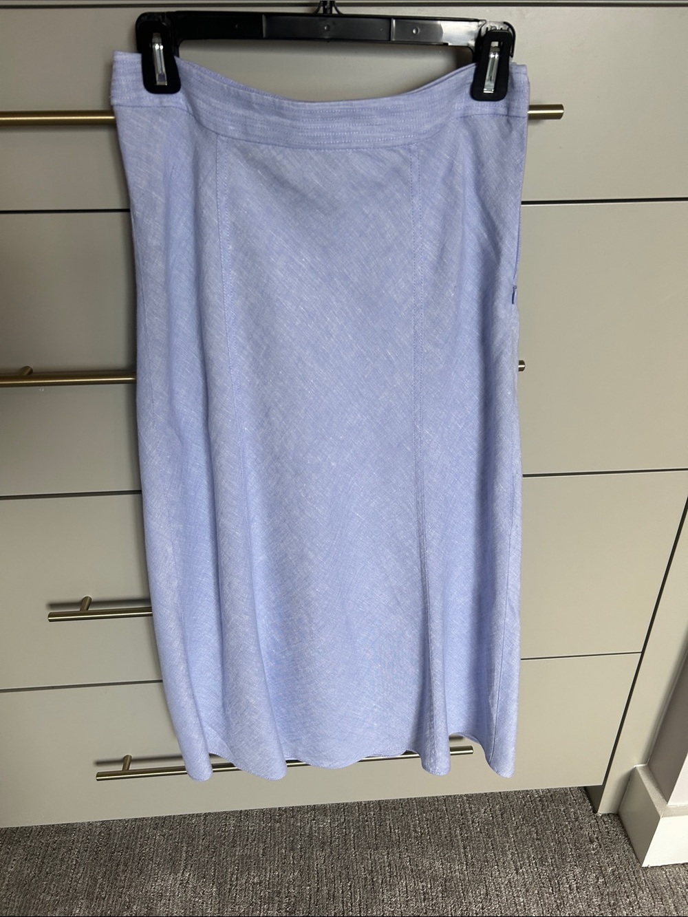 J. Crew Lavender Irish linen Maxi Skirt